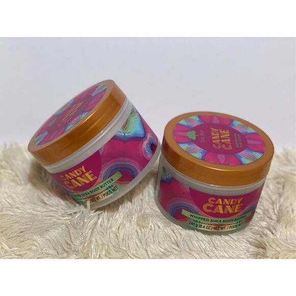 Set Of 2 Tree Hut Candy Cane Whipped Shea Body Butter 8.4 oz Holiday Edition - Picture 3 of 3